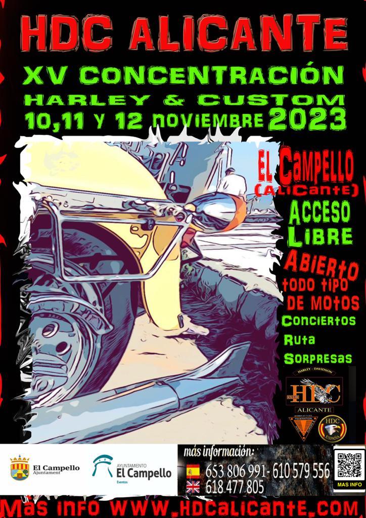 XV Concentración HDC Alicante. Harley Davidson Club Alicante