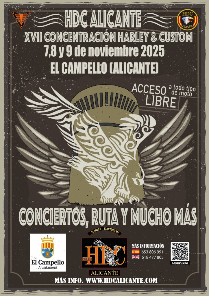 XVII Concentración HDC Alicante. Harley Davidson Club Alicante