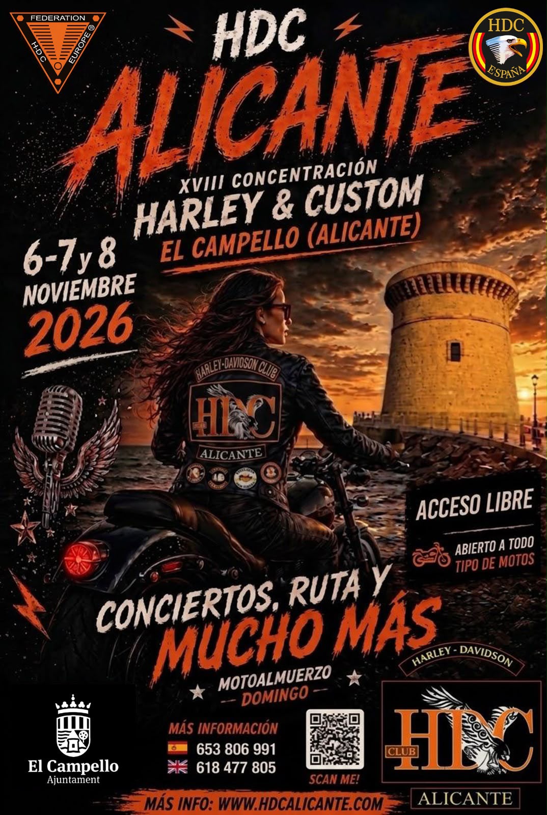 XVIII Concentración HDC Alicante. Harley Davidson Club Alicante