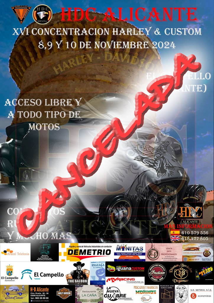 XVI Concentración Harley & Custom HDC Alicante 2024