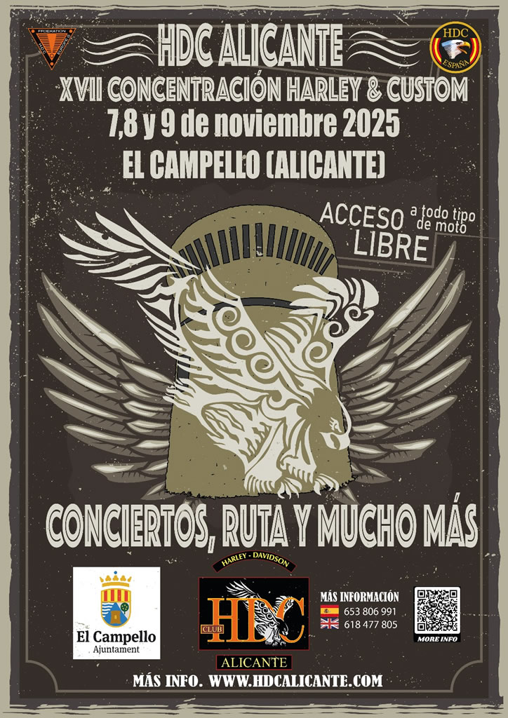 XVII Concentración Harley & Custom HDC Alicante 2025